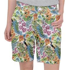 Peacock Pattern Pocket Shorts by goljakoff