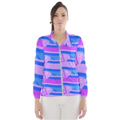 Fish Texture Blue Violet Module Women s Windbreaker