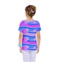 Fish Texture Blue Violet Module Kids  One Piece Tee View2