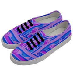 Fish Texture Blue Violet Module Men s Classic Low Top Sneakers