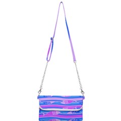 Fish Texture Blue Violet Module Mini Crossbody Handbag