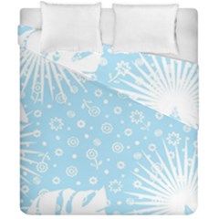 Flower Illustrations Duvet Cover Double Side (california King Size) by HermanTelo