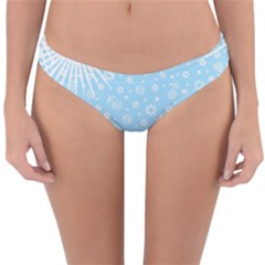 Flower Illustrations Reversible Hipster Bikini Bottoms