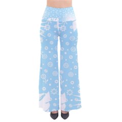 Flower Illustrations So Vintage Palazzo Pants