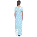 Flower Illustrations Short Sleeve Maxi Dress View2