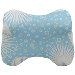 Flower Illustrations Head Support Cushion