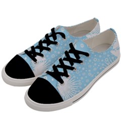 Flower Illustrations Men s Low Top Canvas Sneakers by HermanTelo