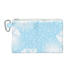 Flower Illustrations Canvas Cosmetic Bag (medium)