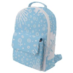 Flower Illustrations Flap Pocket Backpack (small)