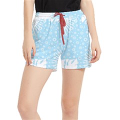 Flower Illustrations Runner Shorts