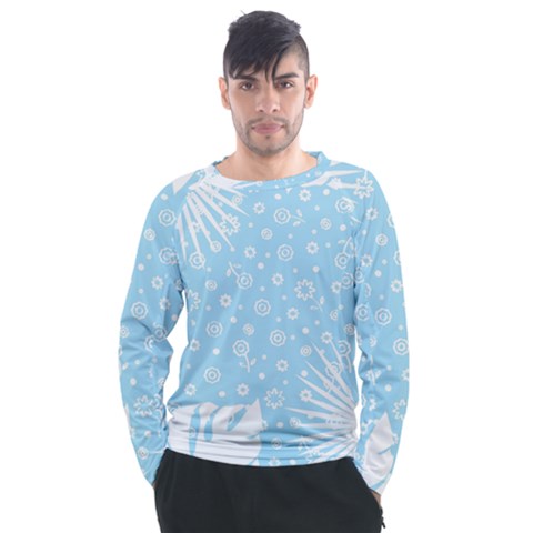 Flower Illustrations Men s Long Sleeve Raglan Tee by HermanTelo