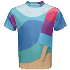 Ice Summer Beach Sea Dessert Men s Cotton Tee by HermanTelo