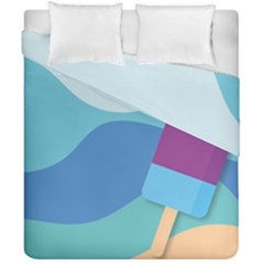 Ice Summer Beach Sea Dessert Duvet Cover Double Side (california King Size) by HermanTelo