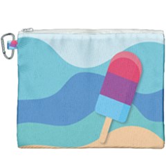 Ice Summer Beach Sea Dessert Canvas Cosmetic Bag (xxxl) by HermanTelo