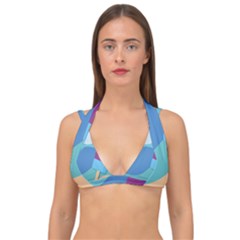 Ice Summer Beach Sea Dessert Double Strap Halter Bikini Top by HermanTelo