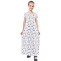 Music Notes Wallpaper Kids  Short Sleeve Maxi Dress View1