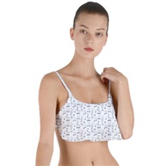 Music Notes Wallpaper Layered Top Bikini Top  by Mariart