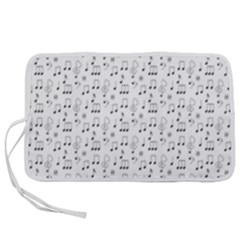 Music Notes Wallpaper Pen Storage Case (m) by Mariart