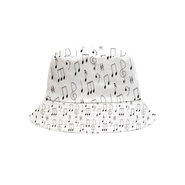 Music Notes Wallpaper Inside Out Bucket Hat (Kids)