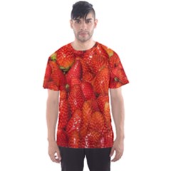 Colorful Strawberries At Market Display 1 Men s Sport Mesh Tee