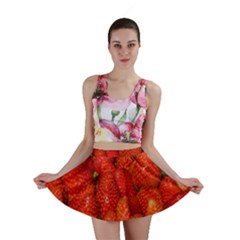 Colorful Strawberries At Market Display 1 Mini Skirt by dflcprintsclothing