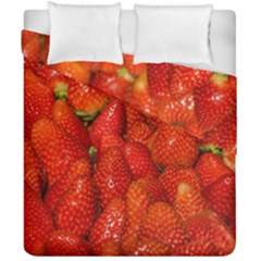 Colorful Strawberries At Market Display 1 Duvet Cover Double Side (california King Size) by dflcprintsclothing