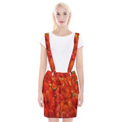 Colorful Strawberries At Market Display 1 Braces Suspender Skirt by dflcprintsclothing