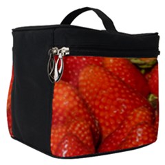 Colorful Strawberries At Market Display 1 Make Up Travel Bag (small) by dflcprintsclothing