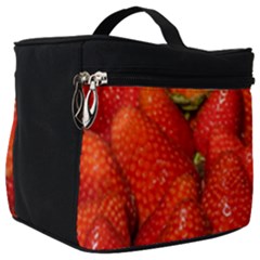 Colorful Strawberries At Market Display 1 Make Up Travel Bag (big) by dflcprintsclothing