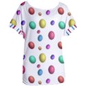 Egg Easter Texture Colorful Women s Oversized Tee View1