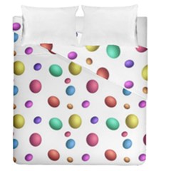 Egg Easter Texture Colorful Duvet Cover Double Side (queen Size) by HermanTelo