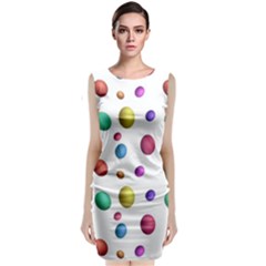 Egg Easter Texture Colorful Classic Sleeveless Midi Dress by HermanTelo