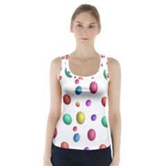 Egg Easter Texture Colorful Racer Back Sports Top