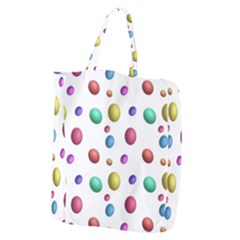 Egg Easter Texture Colorful Giant Grocery Tote by HermanTelo