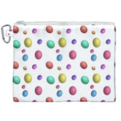 Egg Easter Texture Colorful Canvas Cosmetic Bag (xxl) by HermanTelo