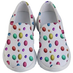 Egg Easter Texture Colorful Kids Lightweight Slip Ons