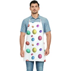 Egg Easter Texture Colorful Kitchen Apron by HermanTelo