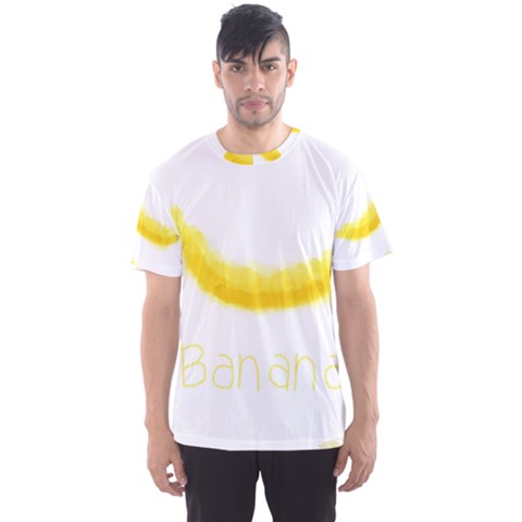 Banana Fruit Watercolor Painted Men s Sport Mesh Tee by Mariart