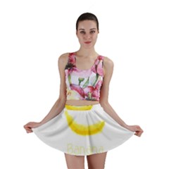 Banana Fruit Watercolor Painted Mini Skirt by Mariart