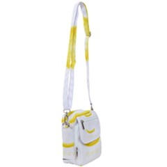 Banana Fruit Watercolor Painted Shoulder Strap Belt Bag by Mariart