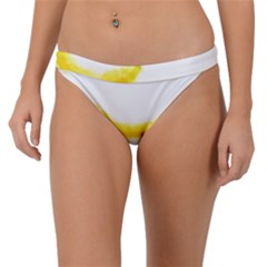 Banana Fruit Watercolor Painted Band Bikini Bottom