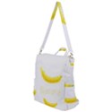 Banana Fruit Watercolor Painted Crossbody Backpack View1