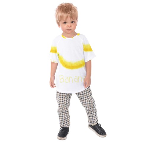 Banana Fruit Watercolor Painted Kids  Raglan Tee by Mariart