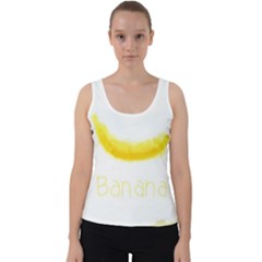 Banana Fruit Watercolor Painted Velvet Tank Top