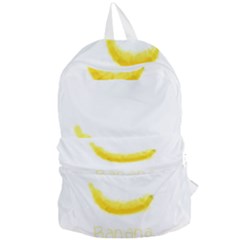 Banana Fruit Watercolor Painted Foldable Lightweight Backpack