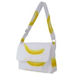 Banana Fruit Watercolor Painted Full Print Messenger Bag (s) by Mariart