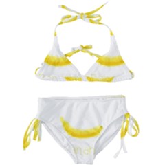 Banana Fruit Watercolor Painted Kids  Classic Bikini Set by Mariart