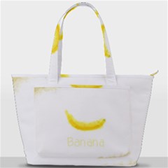 Banana Fruit Watercolor Painted Back Pocket Shoulder Bag 