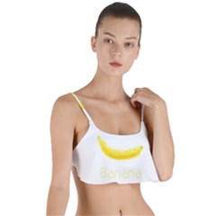 Banana Fruit Watercolor Painted Layered Top Bikini Top 