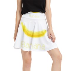 Banana Fruit Watercolor Painted Waistband Skirt by Mariart